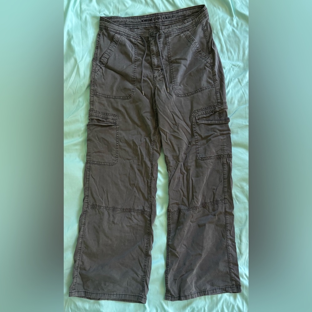 American Eagle Outfitters Women’s Cargo Pants - Grey/Green